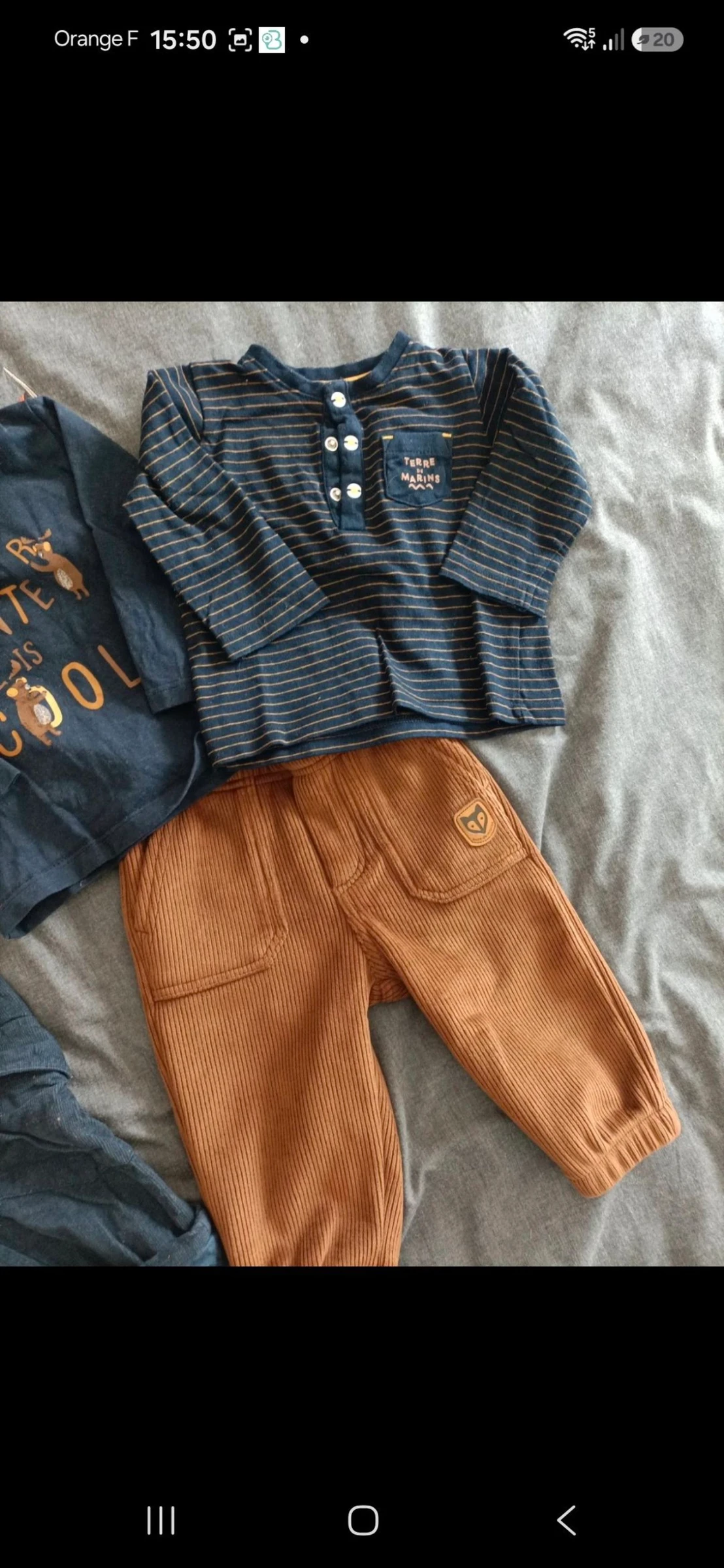 Lote de 2 roupas para bebê masculino 6 meses – photo 4